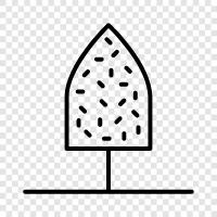 needles, cones, bark, Christmas icon svg