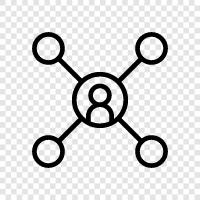 Netzwerkdiagramm, Netzwerkanalyse, Netzwerksicherheit, Netzwerkverwaltung symbol