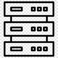 Netzwerk, Sicherheit, Verwaltung, Rack symbol