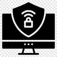 network security, data security, authentication, encryption icon svg