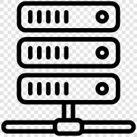 network server administration, network server security, network server performance, network server troubles icon svg