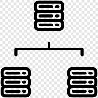 network servers, network bandwidth, network interface, network traffic icon svg