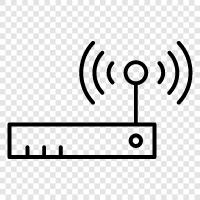 DHCP, yönlendirme, NAT, Firewall ikon svg