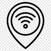 networks, routers, signal strength, signal range icon svg