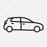 new car, used car, car buying, car rental icon svg