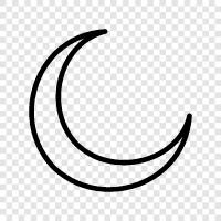 new moon, moon, astronomy, space icon svg