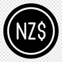 New Zealand currency, NZD, New Zealand, New Zealand Dollar icon svg
