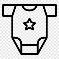 neugeborene Kleidung, Babykleidung für Jungen, Babykleidung für Mädchen, Babykleidung symbol