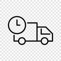 next day delivery, express delivery, overnight delivery, guaranteed delivery icon svg