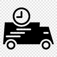 next day delivery, same day delivery, fast delivery, delivery time icon svg