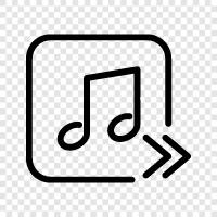 next music album, new music, music streaming, new music release icon svg