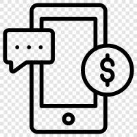 NFC, mobile wallet, mobile payment app, mobile ecommerce icon svg