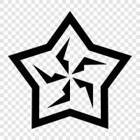 ninja star, shuriken, throwing stars, weapon icon svg