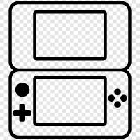 Nintendo DS, handheld gaming, handheld console, portable gaming icon svg