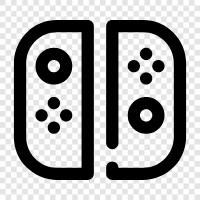 Nintendo Switch JoyCon, JoyCon Grip, Nintendo Switch Controller icon svg