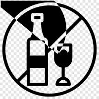 No Booze, No Drinks, No Alcoholic Beverages, No Alcohol icon svg