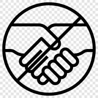 no deal, no contract, no peace, no handshake icon svg