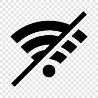 kein Internet, keine Verbindung, kein Signal, kein WLAN symbol