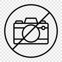 no photos, no videos, No Camera icon svg