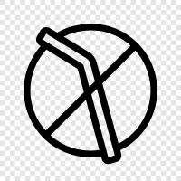 no plastic, no straws at restaurants, save the earth, reduce waste icon svg