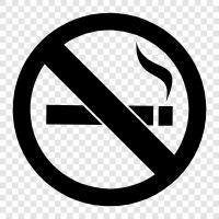 Нет подержанного дыма, бросать курить, как это делать, не курить Значок svg