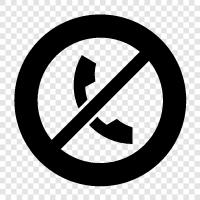 No Shows, No Texts, No Calls icon svg