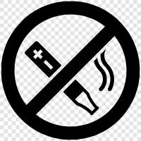 No Smoking, Quit Smoking, Smoking cessation, No ESmoking icon svg