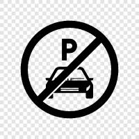 no stopping, no parking icon svg