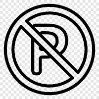 No Stopping, No Trespassing, Illegal Parking, Parking icon svg