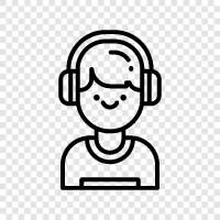 noise cancelling, earbuds, stereo, sound icon svg