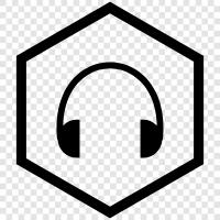 noise cancelling, stereo, bass, treble icon svg