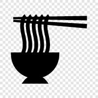 noodle dish, Chinese noodles, Japanese noodles, rice noodles icon svg