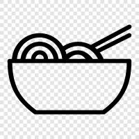 noodle, Japanese, food, bowl icon svg