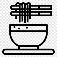 noodle soup, ramen, chow mein, lo mein icon svg