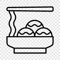 noodles, sauce, tomato, garlic icon svg