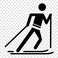 Nordic skiing, backcountry skiing, downhill skiing, CrossCountry Skiing icon svg