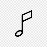 note, music, notes, sound icon svg