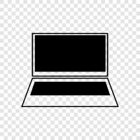 notebook computer, notebook, laptop, laptop computer icon svg