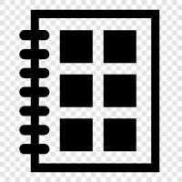 notebook computer, notebook, laptop, computer notebook icon svg