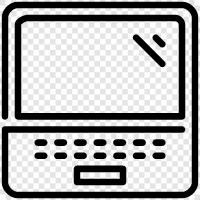 notebook, computer, computer systems, computer security icon svg