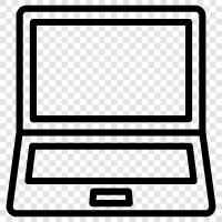 notebook, laptop computer, laptop icon svg