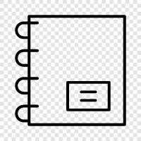 notebook, notebook computer, laptop, computer icon svg