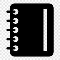 notebook, todo list, agenda icon svg