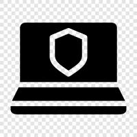 notebook encryption, notebook privacy, notebook security, notebook computer security icon svg