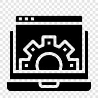 notebook, computer, computer system, hardware icon svg