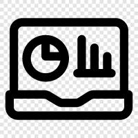 notebook, computer, portable, computing icon svg