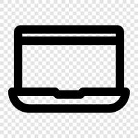 notebook, computer, computer system, computer software icon svg