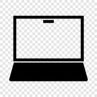 notebook, laptop computer, portable computer, computer icon svg