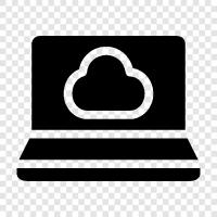 notebook, cloud, online, online notebook icon svg