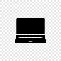 notebook, computer, computer hardware, laptop computer icon svg